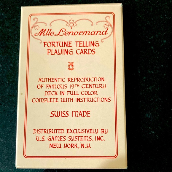 Mlle Lenormand Fortune Telling Cards 1970